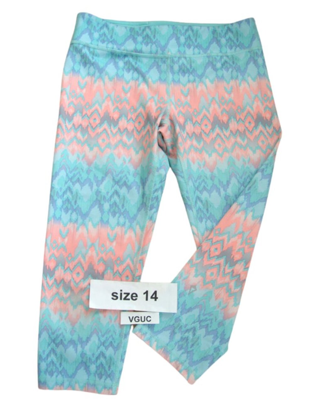 Ivivva Girl by Lululemon 🍋Rhythmic Crop Luon colourful size 14
